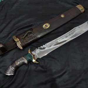Spartan Custom 40cm Sarung Kayu